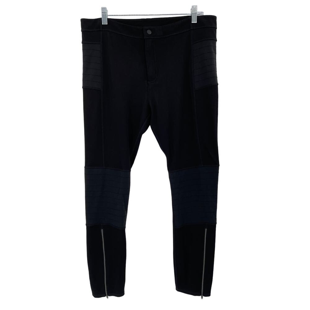 Athleta Trailsetter Ponte Motion Athletic Pant's Black Women's 16